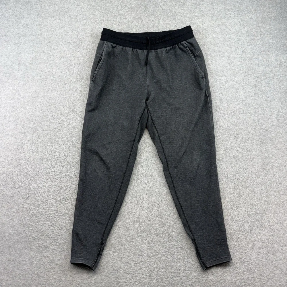 Nike Yoga Restore Training Jogger Pants Mens Medium Black Dri Fit Black Heather